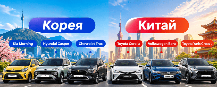 ТОП авто до 2 млн из Китая и Кореи в 2026 году